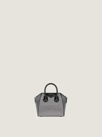 サテン素材のマイクロ・Antigona Bag（ストラス装飾）