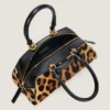 レオパード柄ポニーレザーと光沢のあるグレインレザーを使用したミニ・Antigona Bag・イースト・ウエスト・バッグ レオパード柄ポニーレザーと光沢のあるグレインレザーを使用したミニ・Antigona Bag・イースト・ウエスト・バッグ