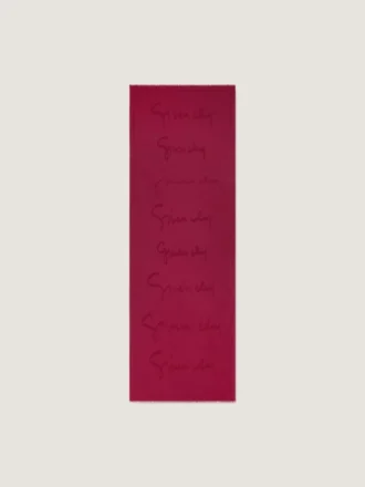 GIVENCHYのシグネチャーをあしらったシルク＆コットン製ストール