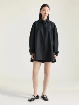 Givenchyの刺繍入りポプリン製コクーンシャツ