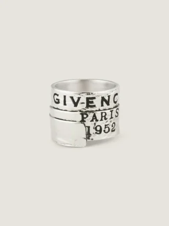 メタル＆エナメル製 Givenchy テープ リング