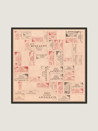 シルク製Givenchy・スタンプ・ショール