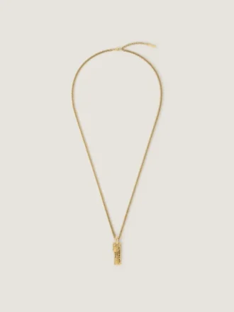 メタルとエナメル製のGivenchy テープ ネックレス