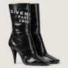 レザー製 スライスド・スクエア・Givenchy・テープ・アンクルブーツ レザー製 スライスド・スクエア・Givenchy・テープ・アンクルブーツ