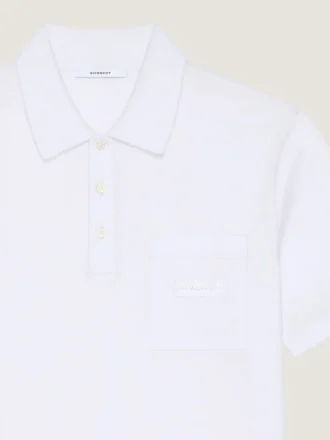 コットン製ポロシャツ（Givenchyパッチ付き）