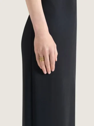 メタル＆エナメル製 Givenchy テープ リング