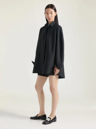 Givenchyの刺繍入りポプリン製コクーンシャツ