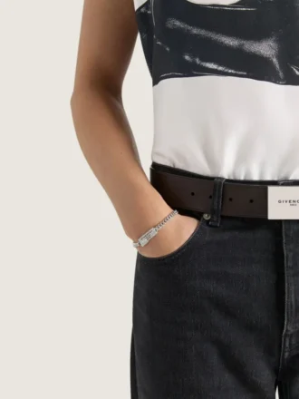 メタルとエナメル製 Givenchy テープ ブレスレット
