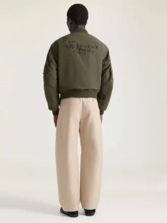 コットン製「クチュール・シーム・ボンバー」 Givenchy・スタンププリント