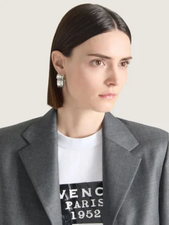 メタルとエナメル製のGivenchy・テープ・イヤリング