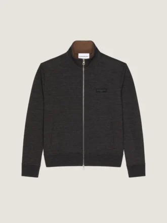 ジップ付きウールスウェットシャツ（Givenchy Paris・グログレイン）