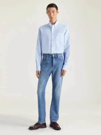 コットンオックスフォード素材のシャツ、Givenchy Parisのジャカード柄