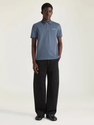 コットン製ポロシャツにGivenchy Parisのグログラン