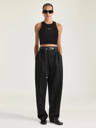 コットン製クロップドタンクトップ(Givenchy Parisプリント) コットン製クロップドタンクトップ(Givenchy Parisプリント)