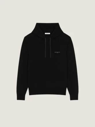 ウールとカシミア製のフーディー、Givenchy Parisの刺繍入り