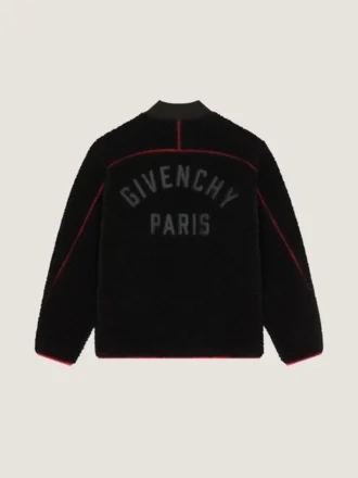 クチュール・シーム フリースジャケット 刺繍入り「Givenchy Paris」