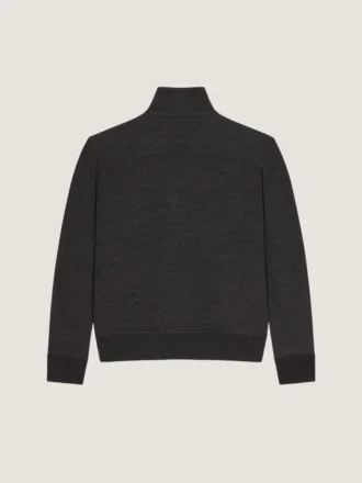 ジップ付きウールスウェットシャツ（Givenchy Paris・グログレイン）