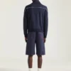 ジッパー付きウールスウェットシャツ(Givenchy Parisのパッチ付き) ジッパー付きウールスウェットシャツ(Givenchy Parisのパッチ付き)