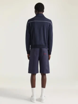 ジッパー付きウールスウェットシャツ（Givenchy Parisのパッチ付き）