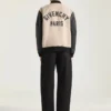 Givenchy Parisの刺繍をあしらったミックス素材のブルゾン