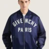サテン素材のクチュール・シーム・ボンバー、Givenchy Parisの刺繍入り