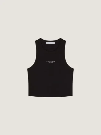 コットン製クロップドタンクトップ(Givenchy Parisプリント) コットン製クロップドタンクトップ(Givenchy Parisプリント)