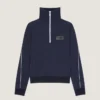 ジッパー付きウールスウェットシャツ(Givenchy Parisのパッチ付き) ジッパー付きウールスウェットシャツ(Givenchy Parisのパッチ付き)