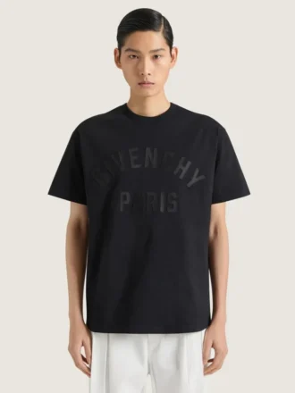 Givenchy Parisの刺繍入りコットンTシャツ