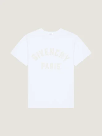 Givenchy Parisの刺繍入りコットンTシャツ