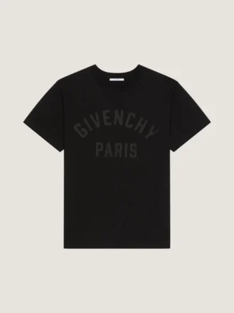 Givenchy Parisの刺繍入りコットンTシャツ