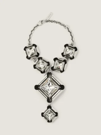 メタルとクリスタルを使用したデコンストラクテッド・クリスタル・ブレスレット