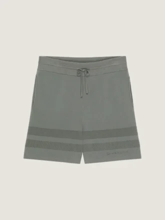 メッシュディテール付きニットショーツ