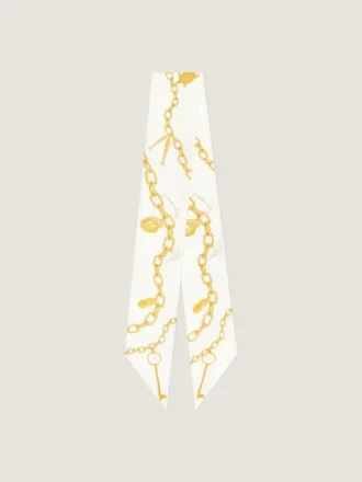 シルク製「ラッキーチャーム」ラージバンダナ