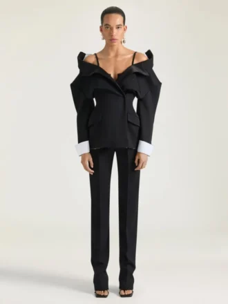 ウール＆モヘアのスキニーパンツ