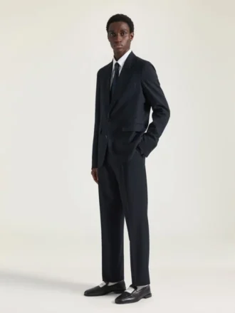 アルパカウール製チェック柄スカーフ