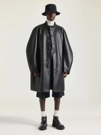 レザー製パーカー