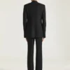 ウール製のシングルブレストフィットチェックジャケット ウール製のシングルブレストフィットチェックジャケット