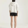 ウール&カシミア製ジップアップフーディ ウール&カシミア製ジップアップフーディ
