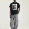 クラッパーボードプリント入りコットンTシャツ