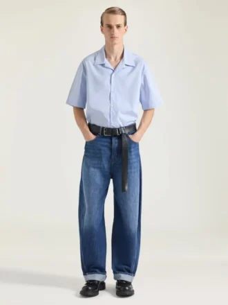 グレインレザー製ロングベルト