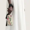 フローラル刺繍とリボン付きイブニングクラッチ フローラル刺繍とリボン付きイブニングクラッチ