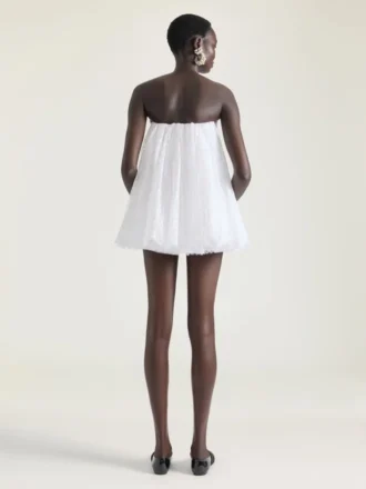 レース製ミニビスチェドレス（ケープ付き）