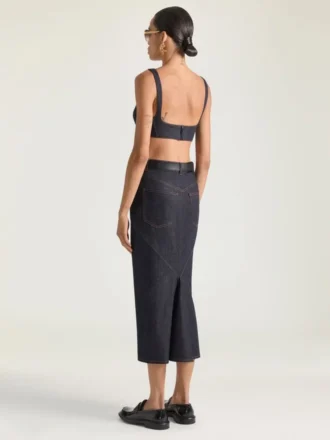 生デニムのブラトップ