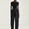 ウール製ダブルプリーツパンツ ウール製ダブルプリーツパンツ