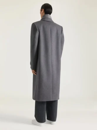 ウールとカシミア製のクチュール・シームコート