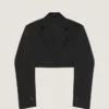ウール製クロップド・コクーンジャケット ウール製クロップド・コクーンジャケット