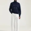 コットン製タートルネックセーター(Givenchy Parisの刺繍入り) コットン製タートルネックセーター(Givenchy Parisの刺繍入り)