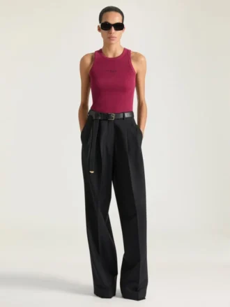 コットン製Slim Fitタンクトップ（Givenchy Parisのプリント入り）