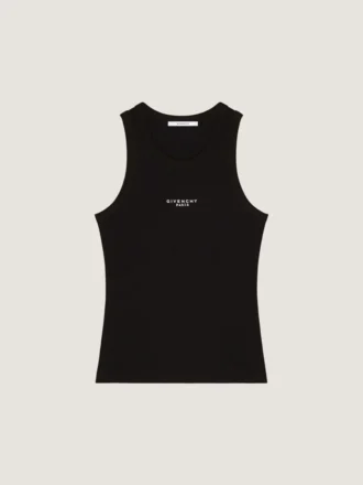 コットン製Slim Fitタンクトップ（Givenchy Parisのプリント入り）