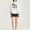 アーカイブプリントを施したコットン製コクーンTシャツ アーカイブプリントを施したコットン製コクーンTシャツ